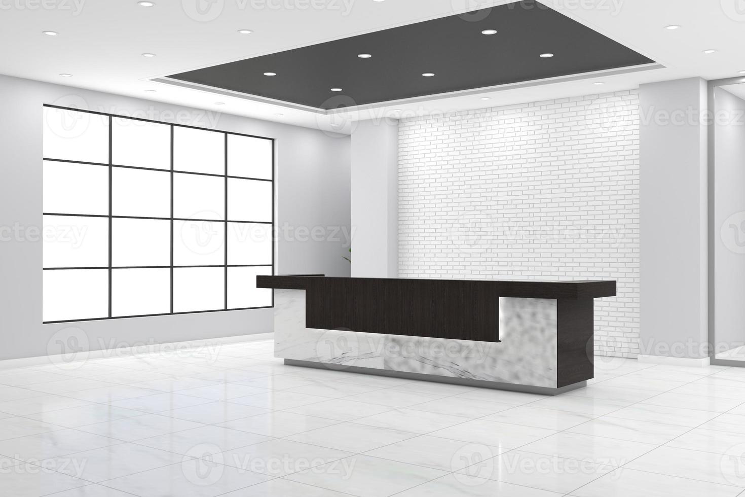 ufficio reception mockup interior design foto