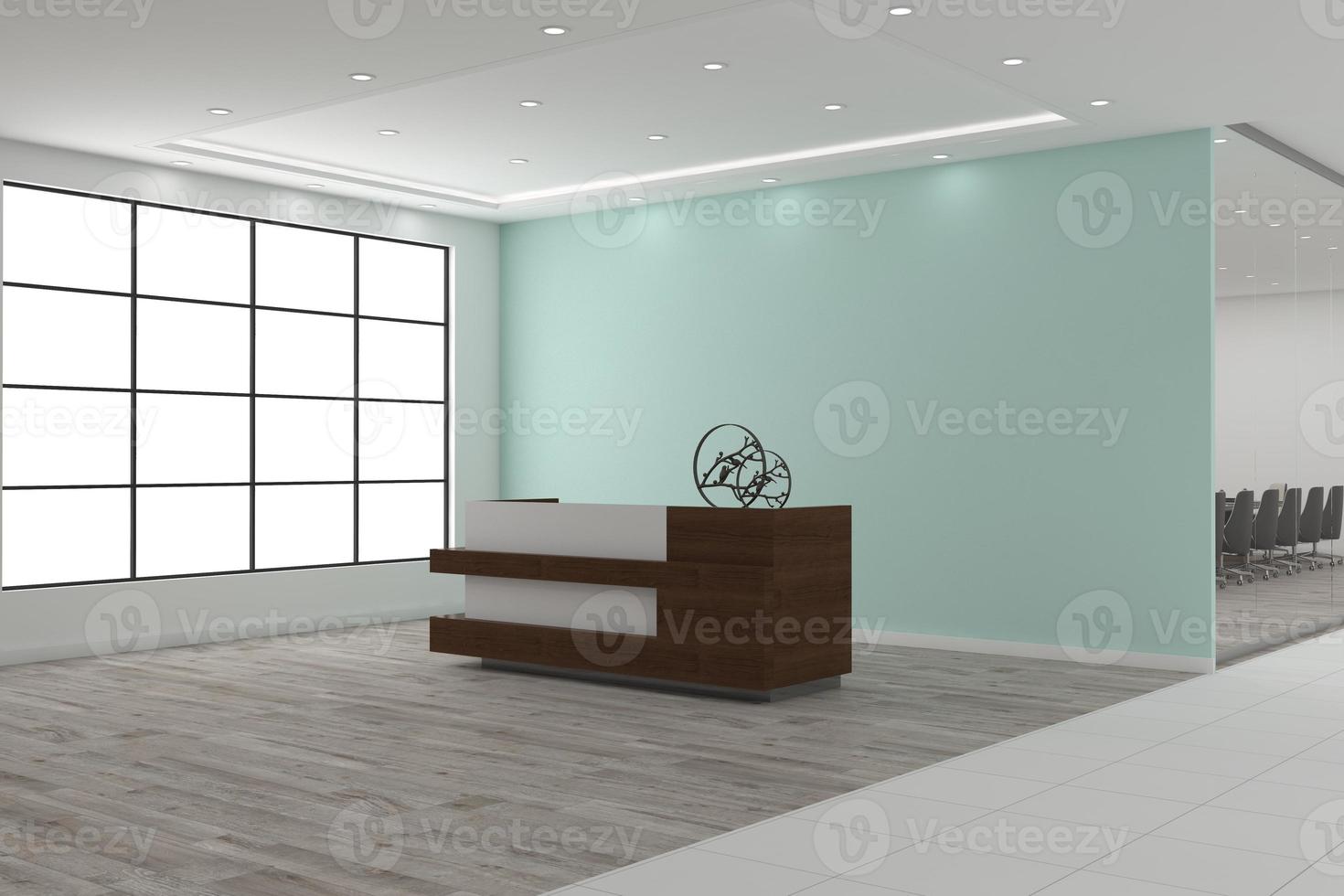 ufficio reception mockup interior design foto