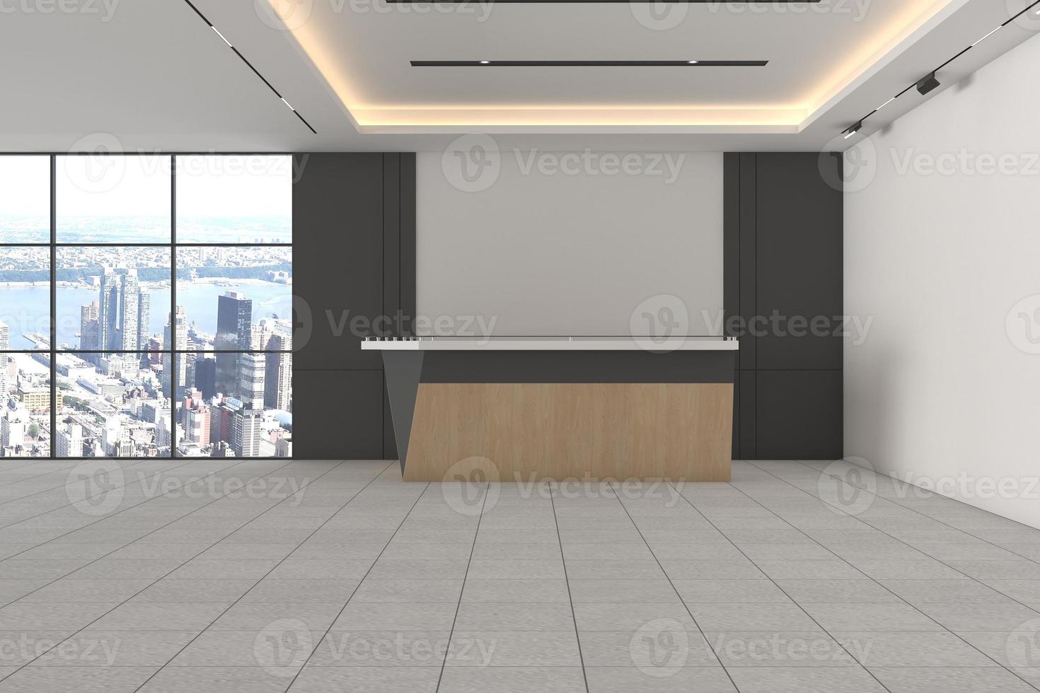 ufficio reception mockup interior design foto