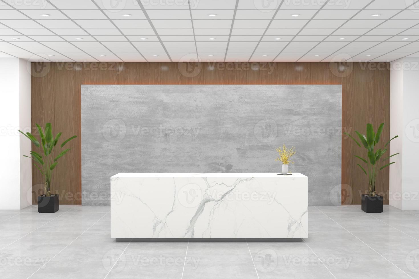 ufficio reception mockup interior design foto