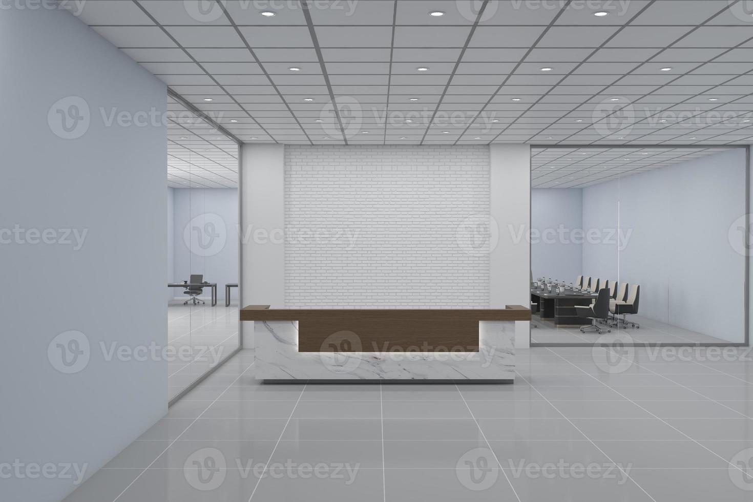 ufficio reception mockup interior design foto