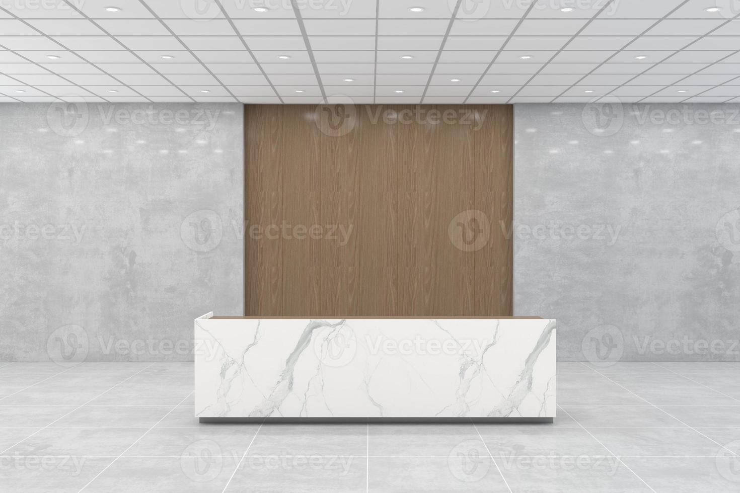 ufficio reception mockup interior design foto