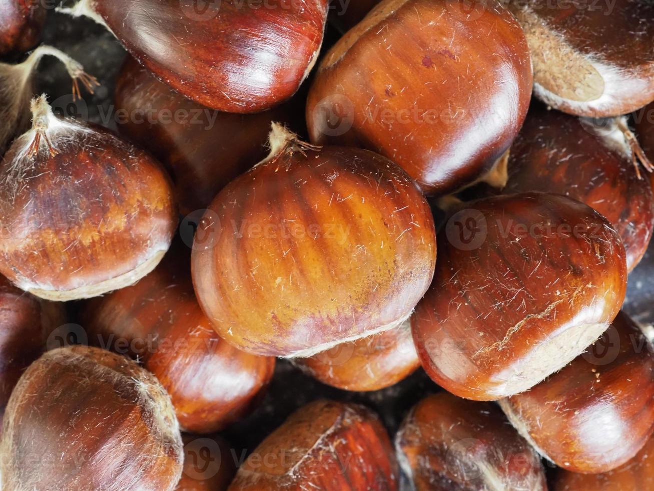 sfondo di cibo di castagne foto