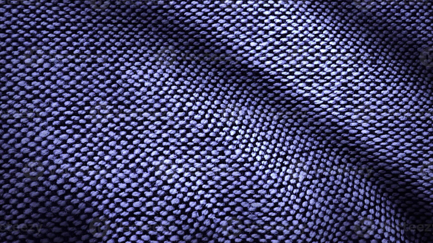 dettaglio stoffa di denim per modello e sfondo, vicino su. cotone tessuto struttura. superiore Visualizza di stoffa tessile superficie. blu capi di abbigliamento sfondo. foto