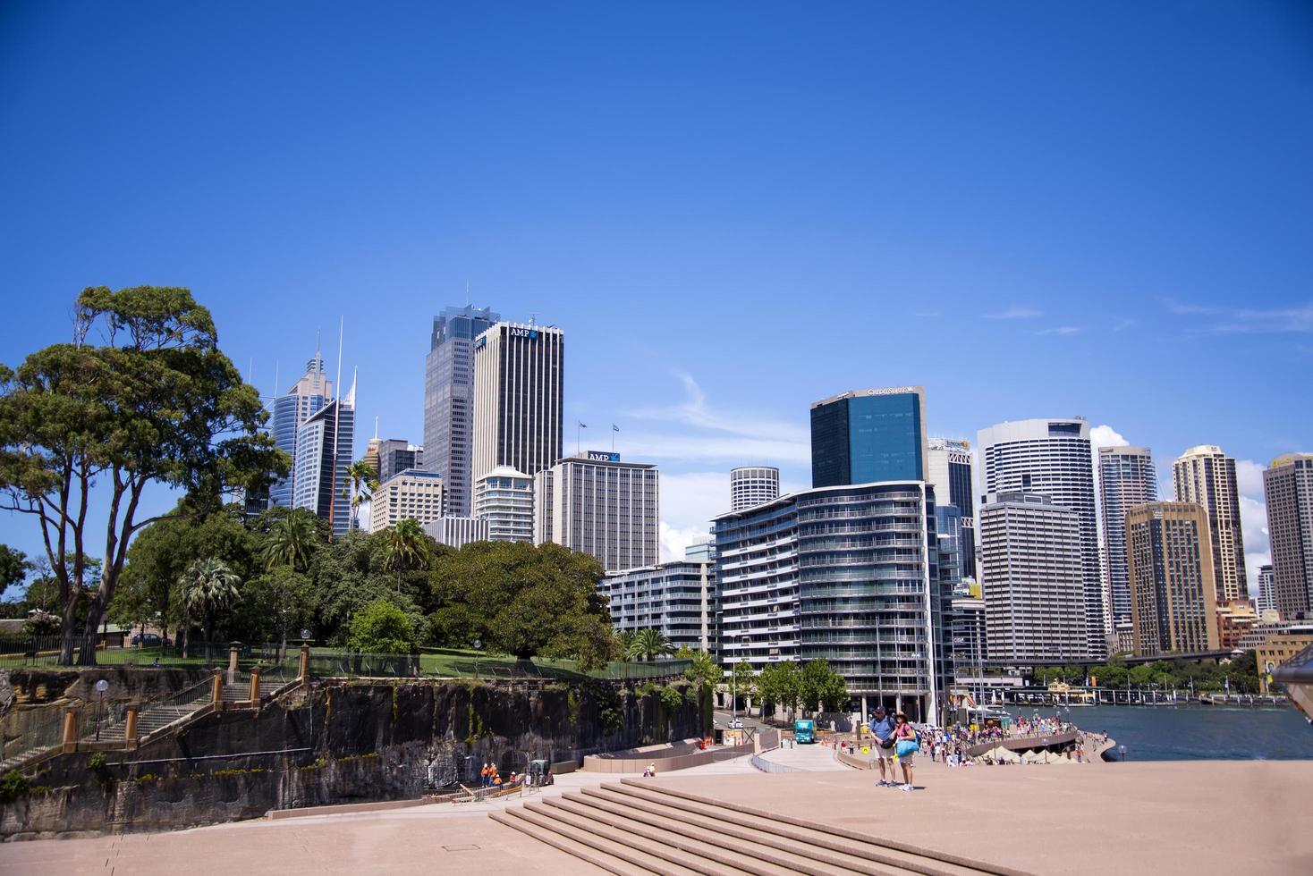 Sydney, Australia, 12 febbraio 2015 - moderni grattacieli a Sydney, in Australia. Sydney è la capitale dello stato del Nuovo Galles del Sud e la città più popolosa dell'Australia. foto