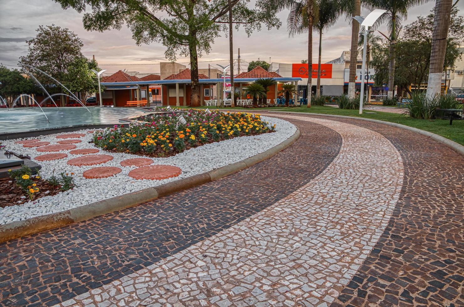 cassilandia, mato grosso do sul, brasile, 2021 -sao jose square foto