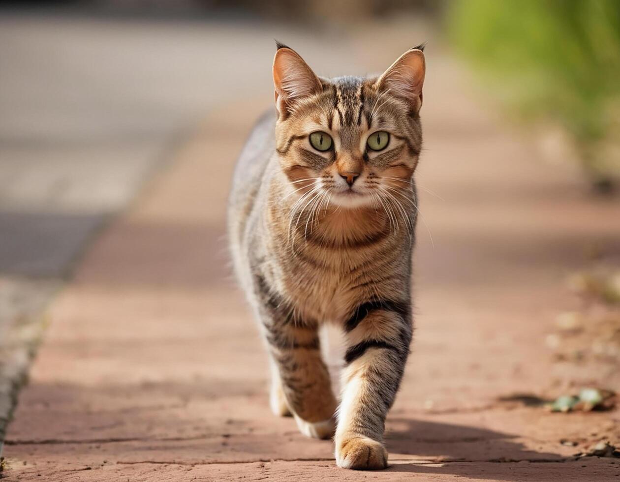 ai generato un' carino gatto. occhiali gatto. generativo ai. foto