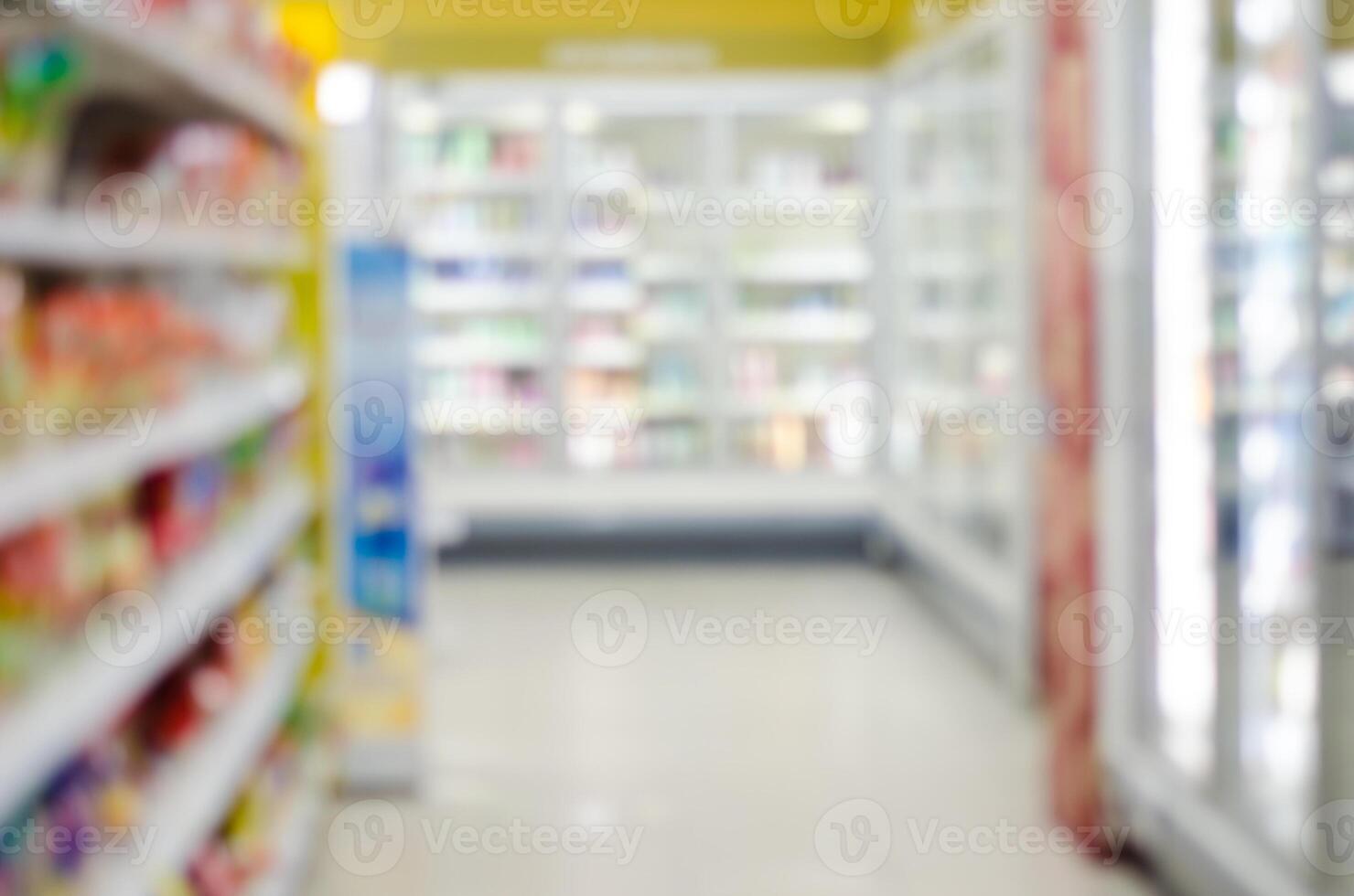 sfocatura di shopping centri commerciali quello offrire migliaia di prodotti. foto