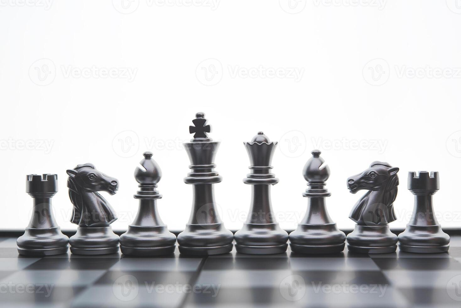 scacchi tavola gioco concetto di attività commerciale idee e concorrenza e stratagy Piano successo senso foto
