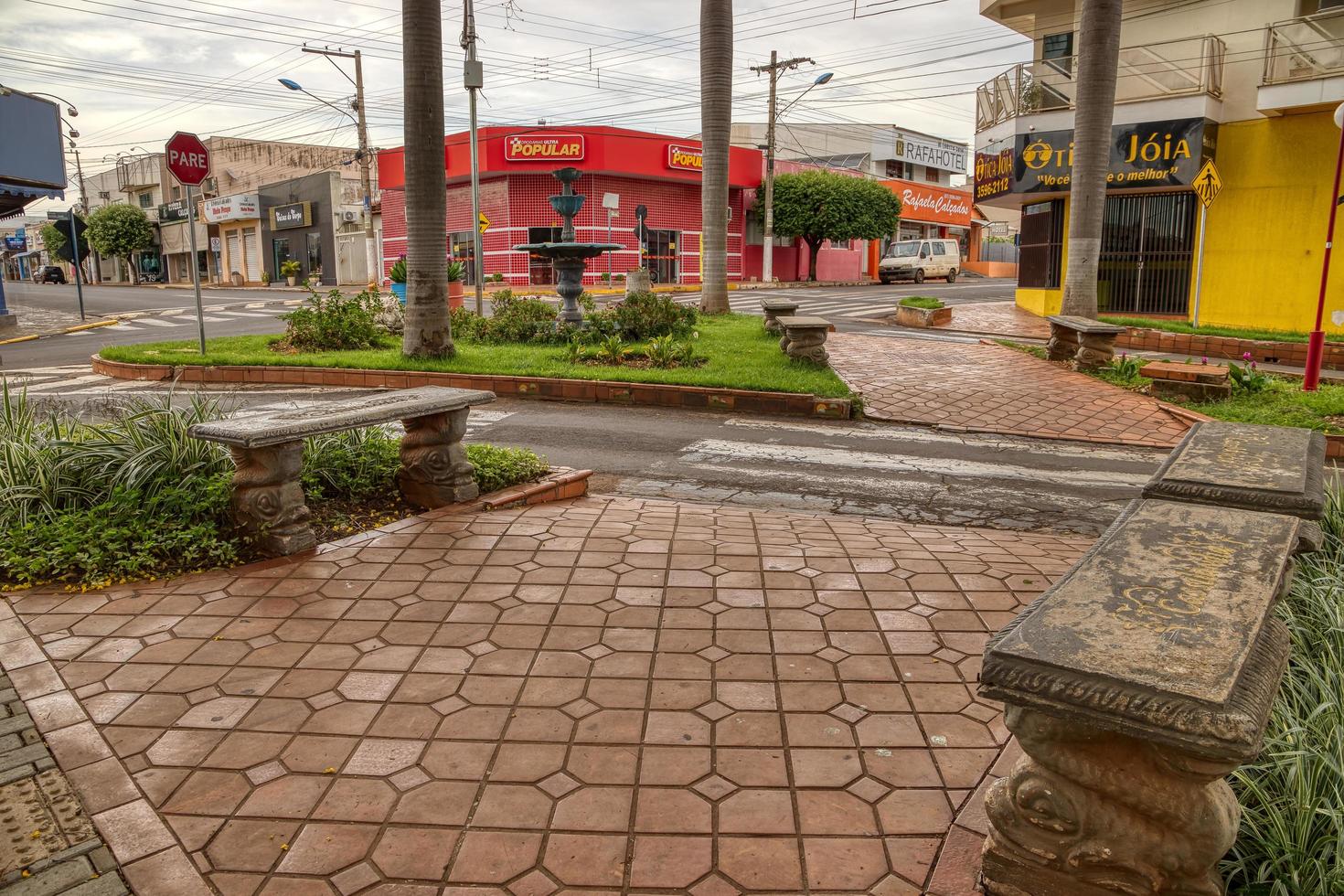 cassilandia, mato grosso do sul, brasile, 2021 -sao jose square foto