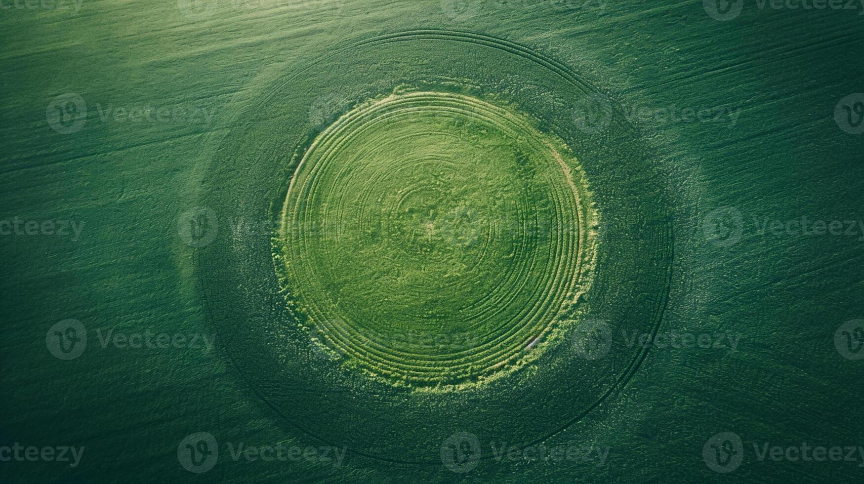 ai generato foto bellissimo paesaggio con verde erba campo ai generato