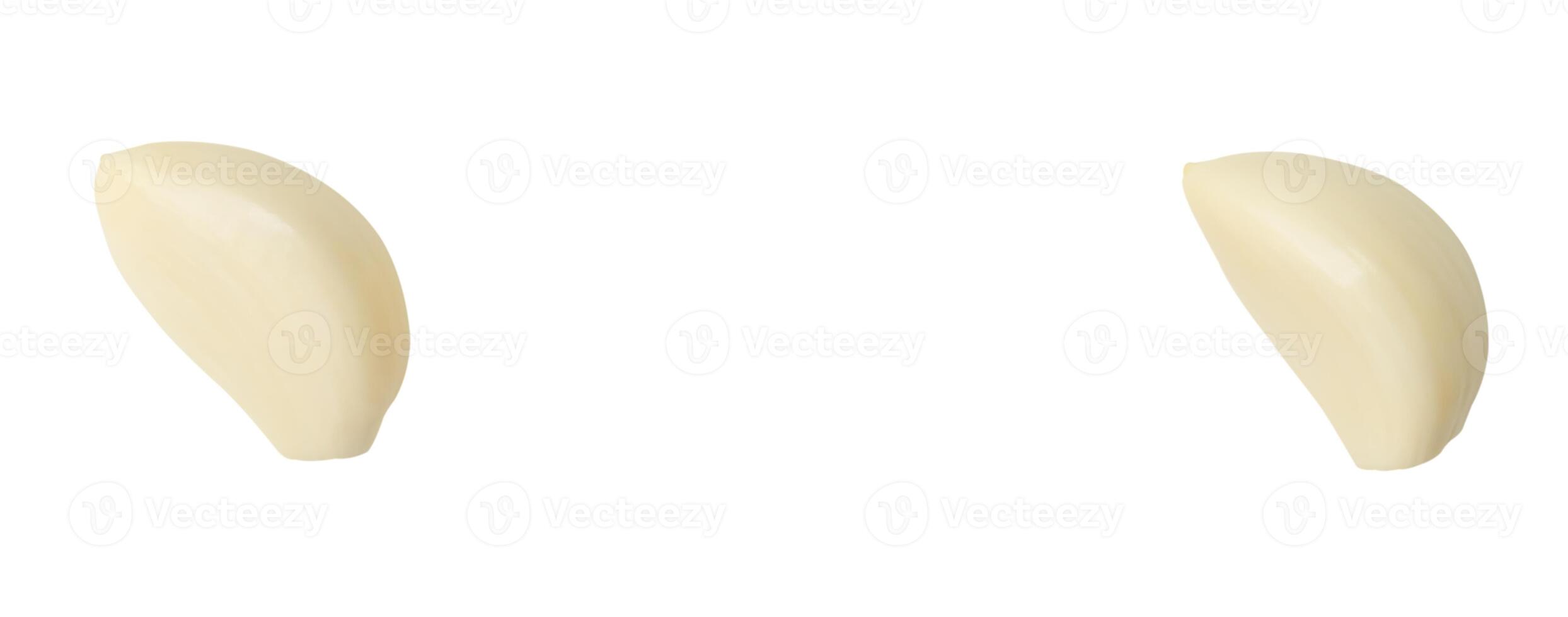 superiore Visualizza impostato di aglio Chiodo di garofano isolato su bianca sfondo con ritaglio sentiero foto