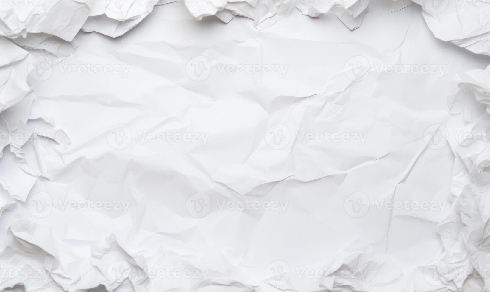 ai generato bianca spiegazzato carta struttura sfondo. carta foglio per design. foto