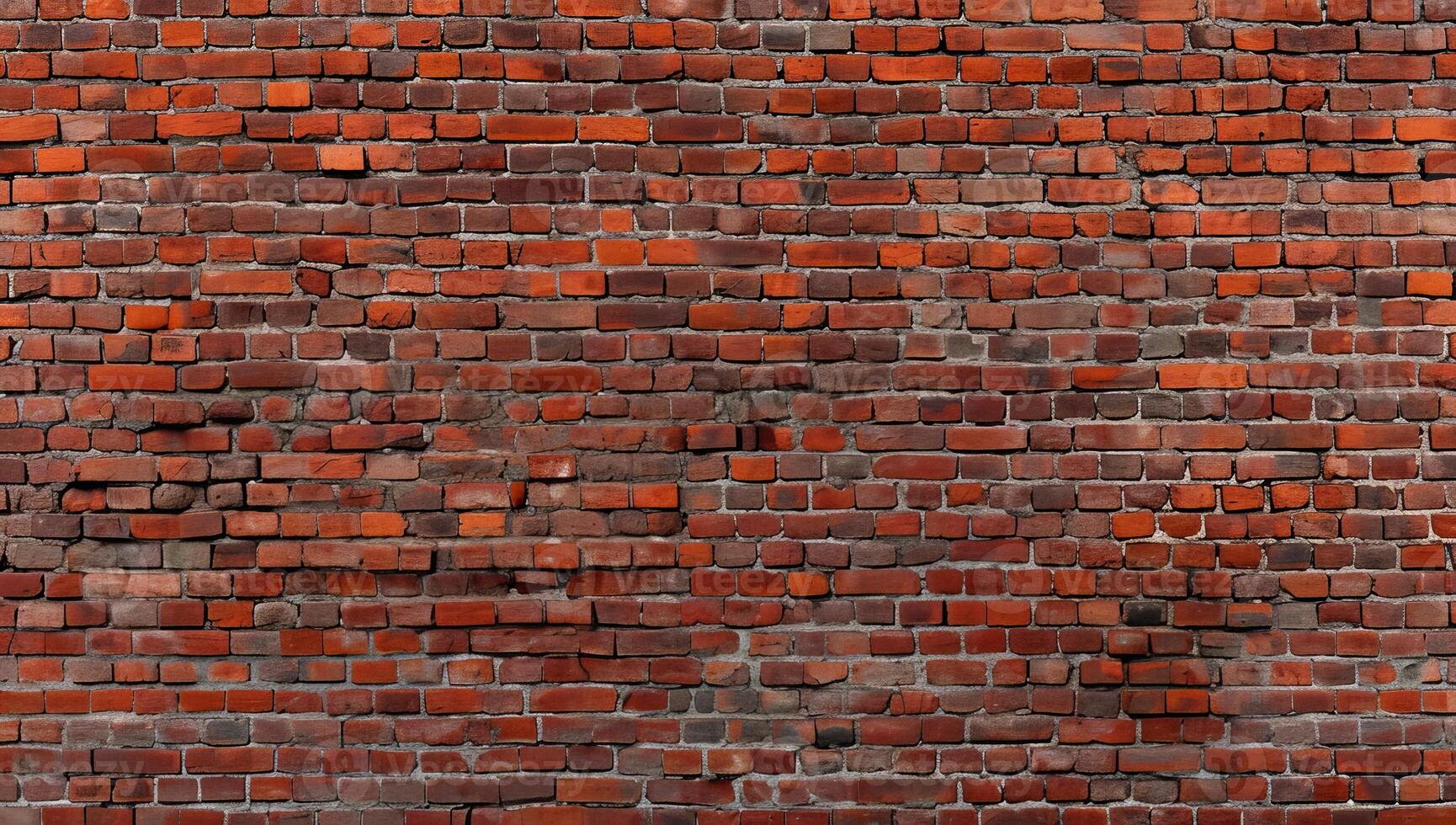 ai generato rosso mattone parete struttura sfondo foto