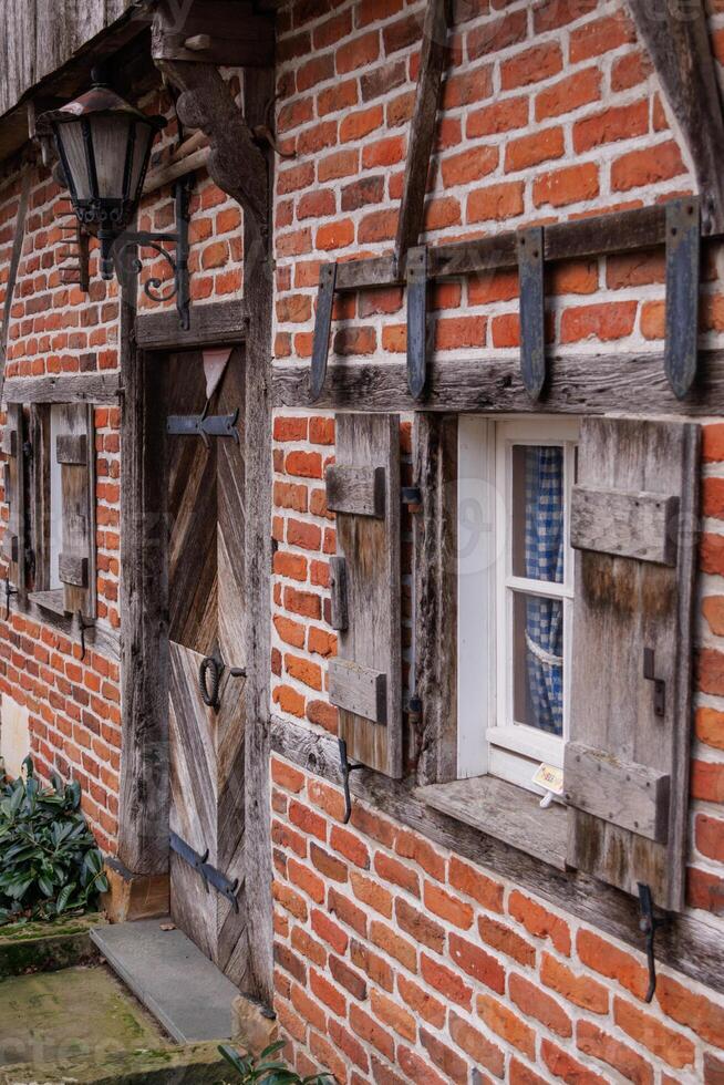 vecchio Casa e Chiesa nel westfalia foto