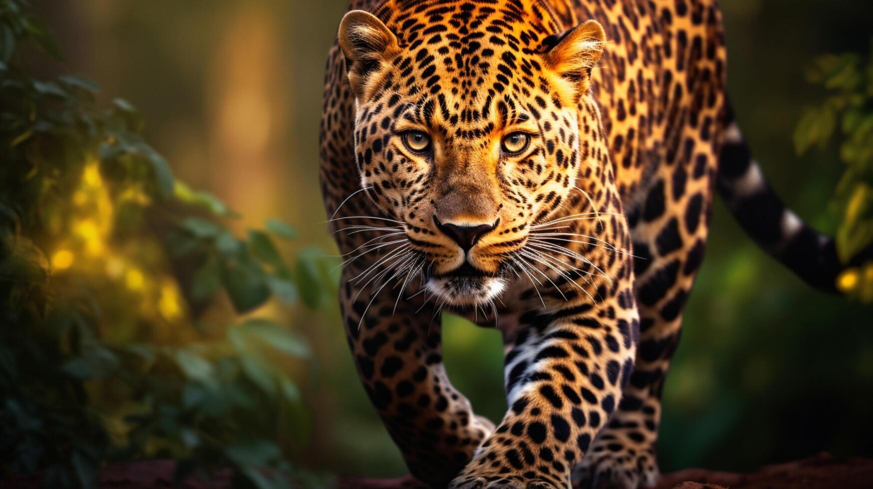 ai generato leopardo alto qualità Immagine foto