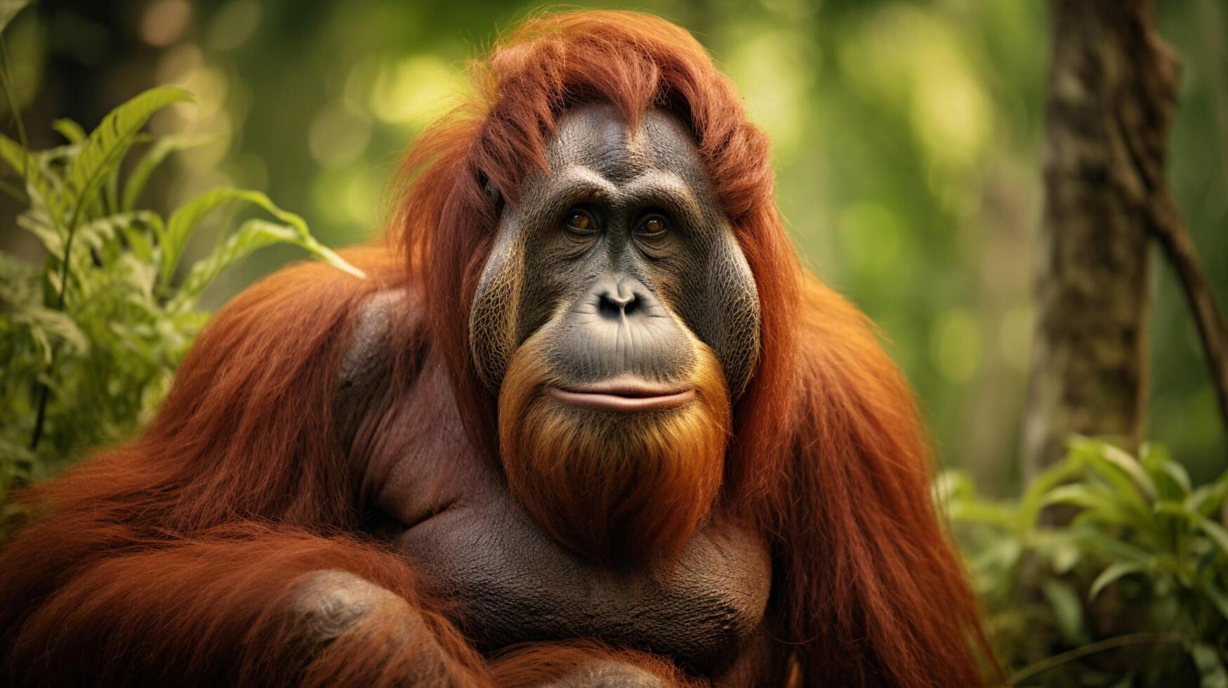 ai generato orangutan alto qualità Immagine foto