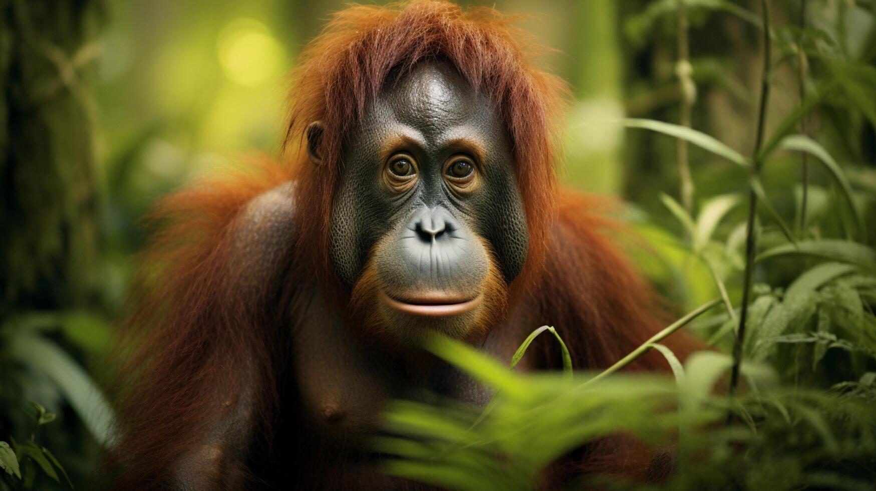 ai generato orangutan alto qualità Immagine foto