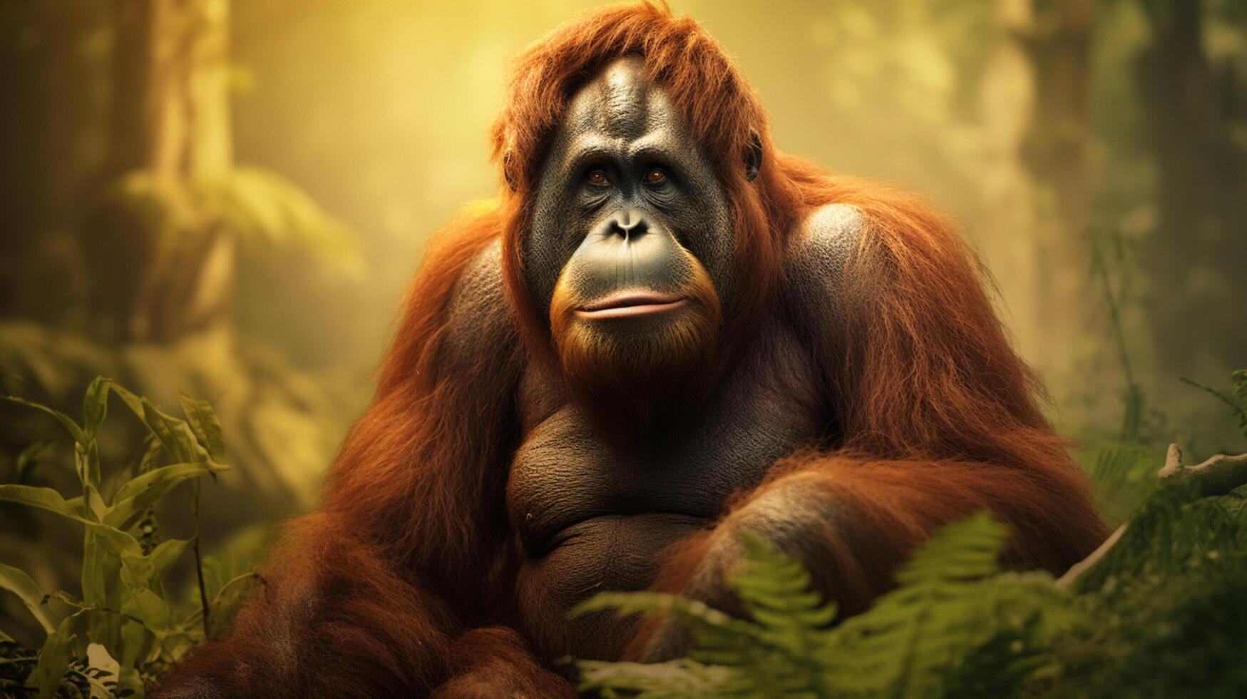 ai generato orangutan alto qualità Immagine foto