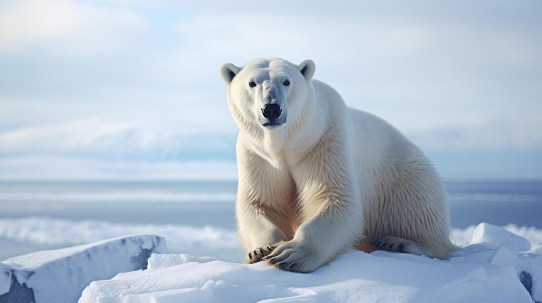 ai generato polare orso alto qualità Immagine foto