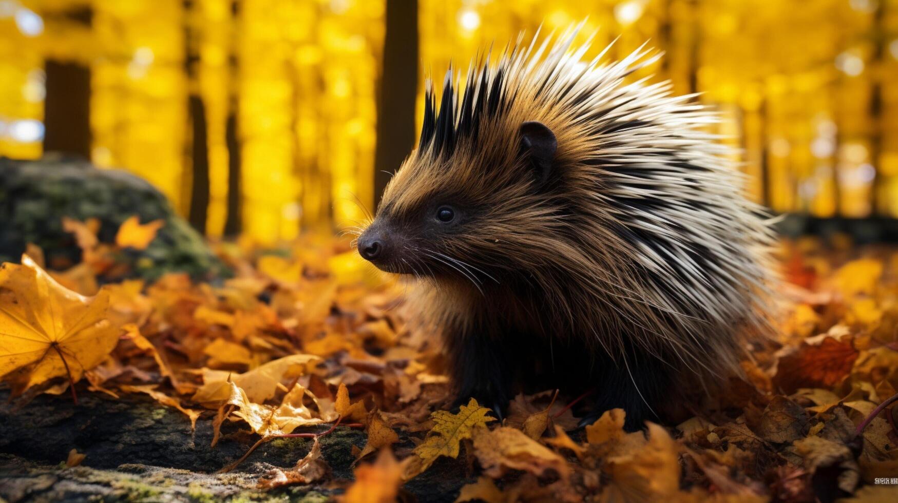 ai generato porcospino alto qualità Immagine foto