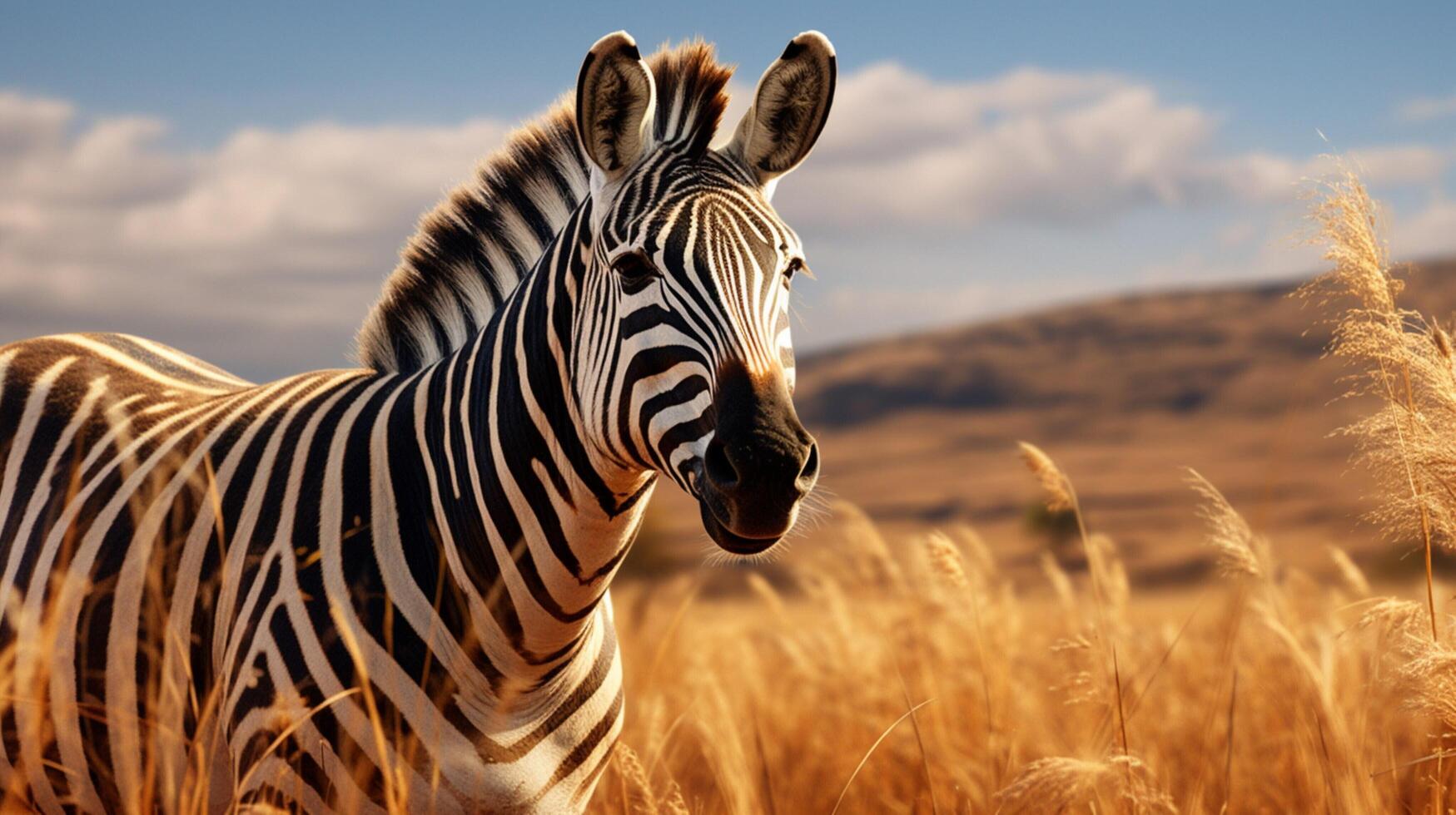 ai generato zebra alto qualità Immagine foto