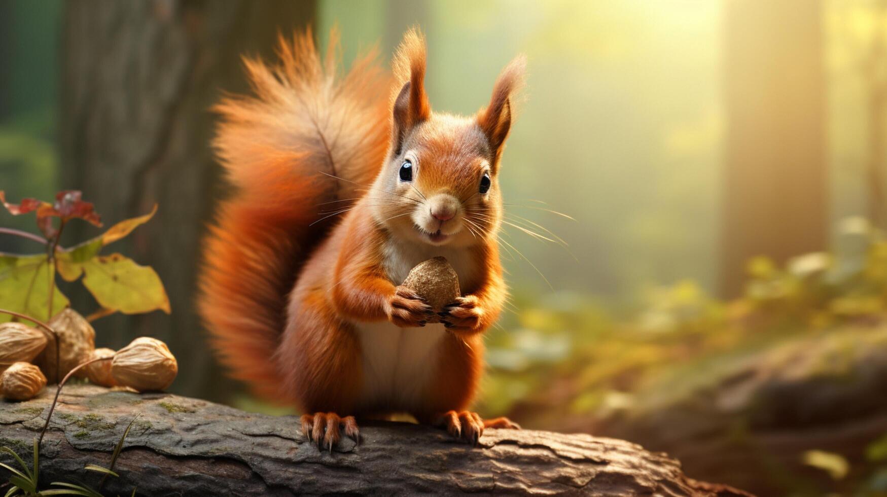 ai generato scoiattolo alto qualità Immagine foto