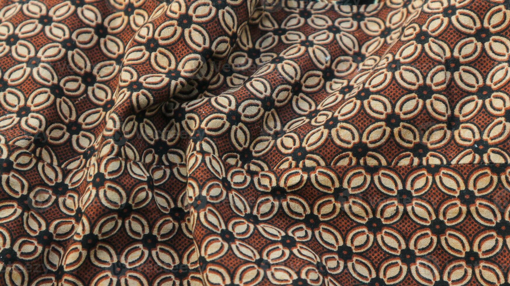 un' tradizionale indonesiano tessuto, vale a dire batik stoffa quale ha unico e diverso modelli e Immagine motivi per ogni regione. culturale tema fotografie, tipico di Asia. foto