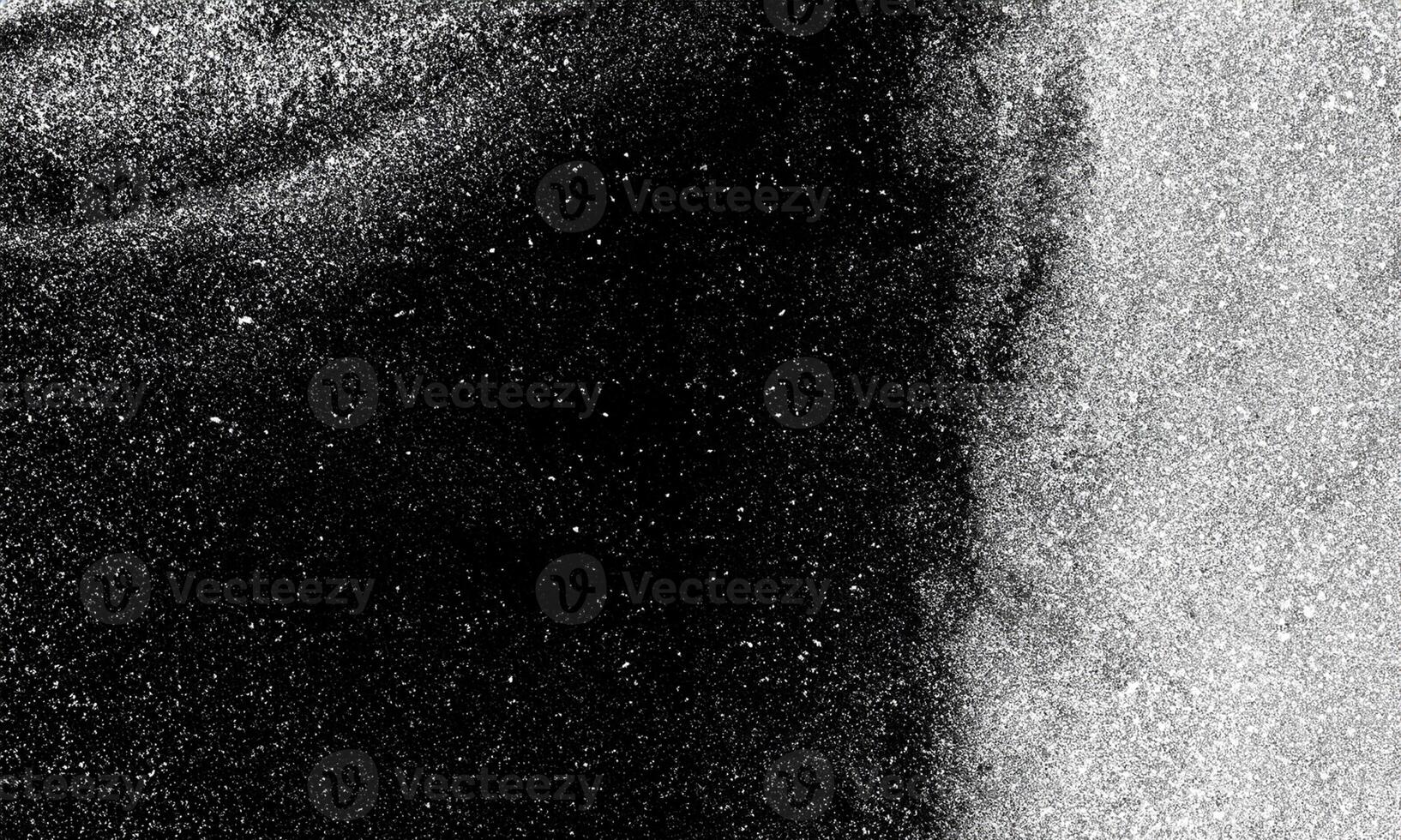 uso dell'effetto schermo di sovrapposizione della sporcizia per lo sfondo del grunge e lo stile vintage, le particelle di polvere astratte e la trama dei grani di polvere su sfondo nero. foto