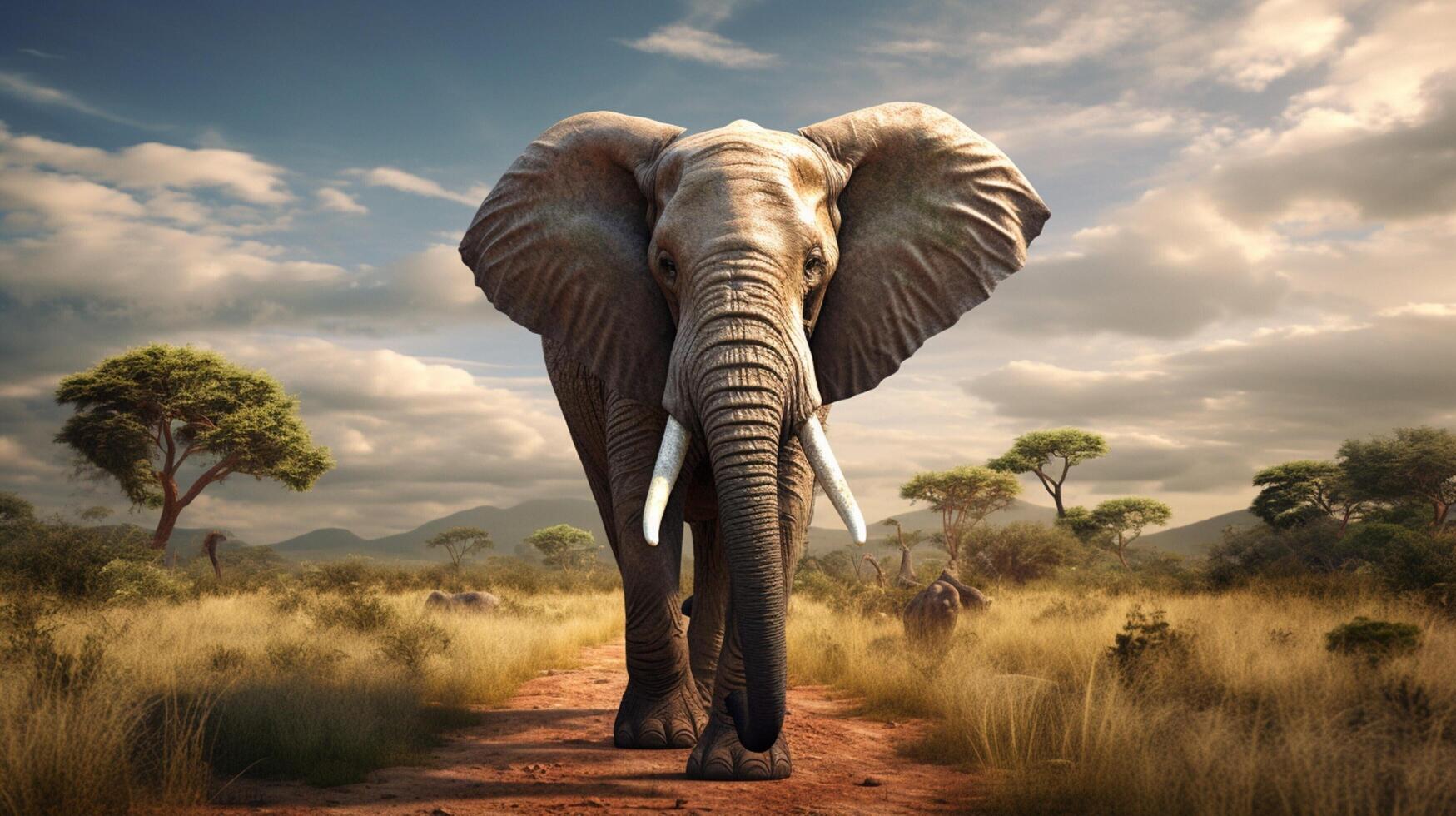 ai generato elefante alto qualità Immagine foto