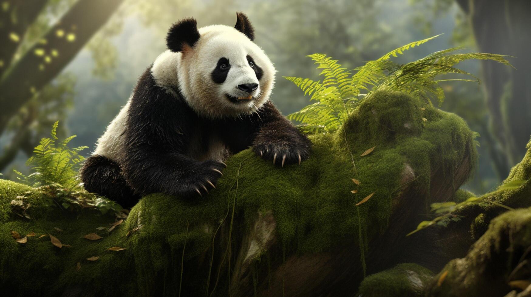 ai generato gigante panda alto qualità Immagine foto