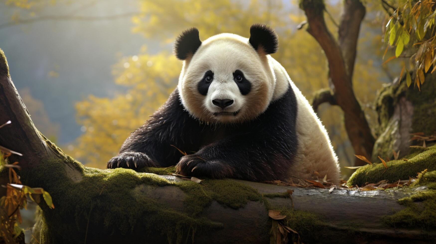 ai generato gigante panda alto qualità Immagine foto