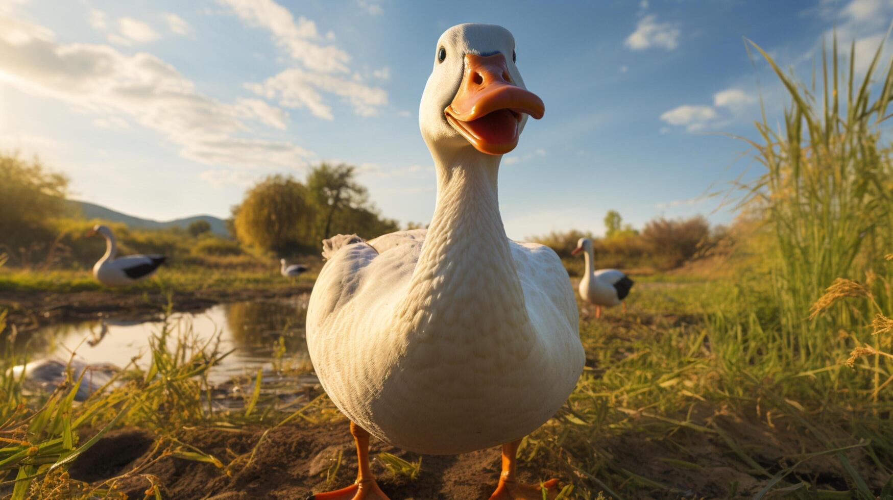 ai generato Oca alto qualità Immagine foto