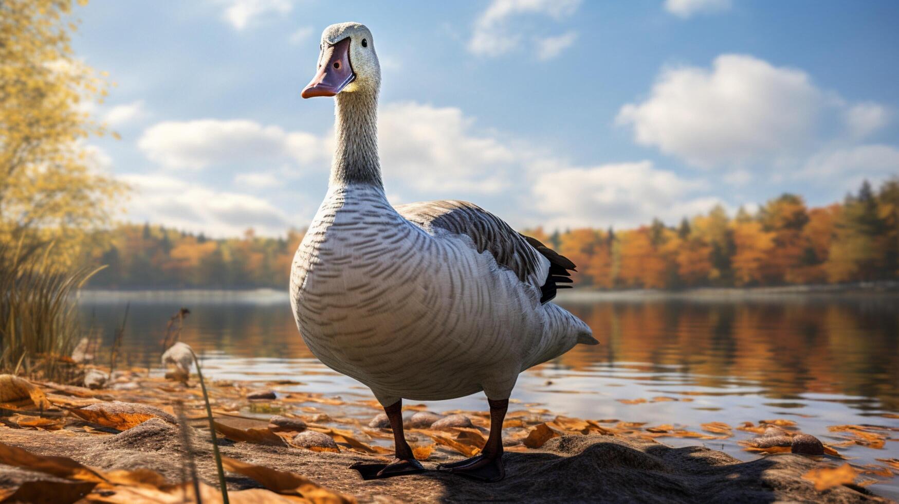 ai generato Oca alto qualità Immagine foto