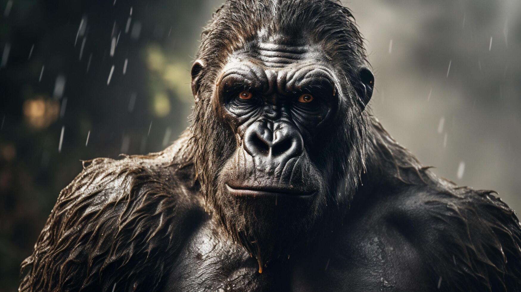 ai generato gorilla alto qualità Immagine foto