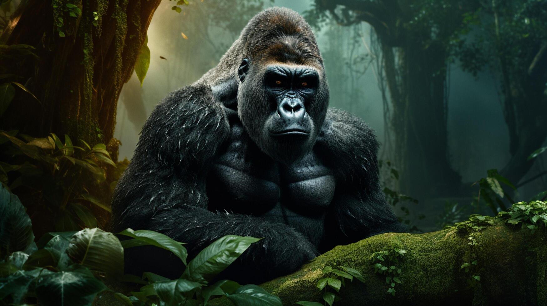 ai generato gorilla alto qualità Immagine foto