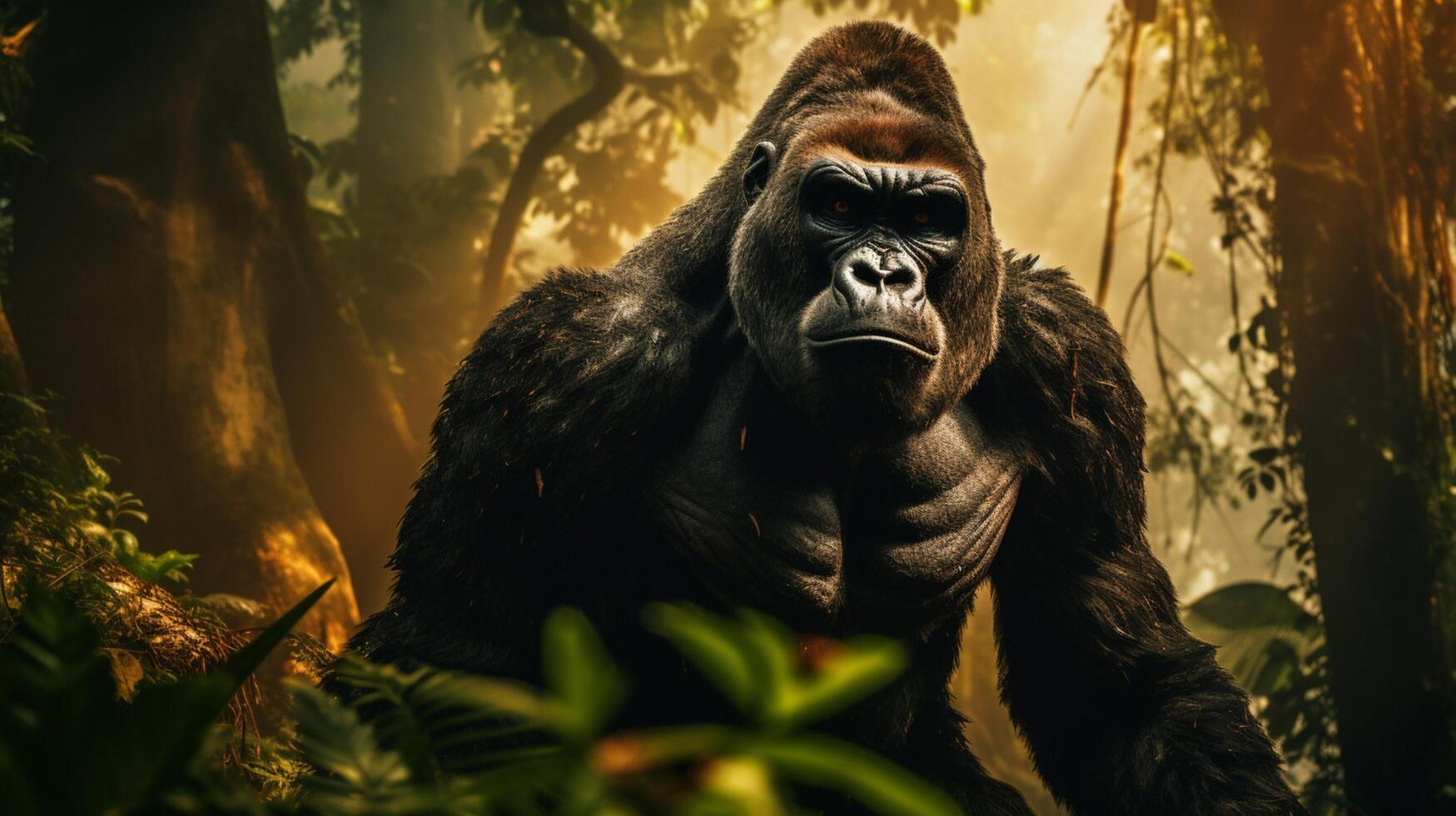 ai generato gorilla alto qualità Immagine foto