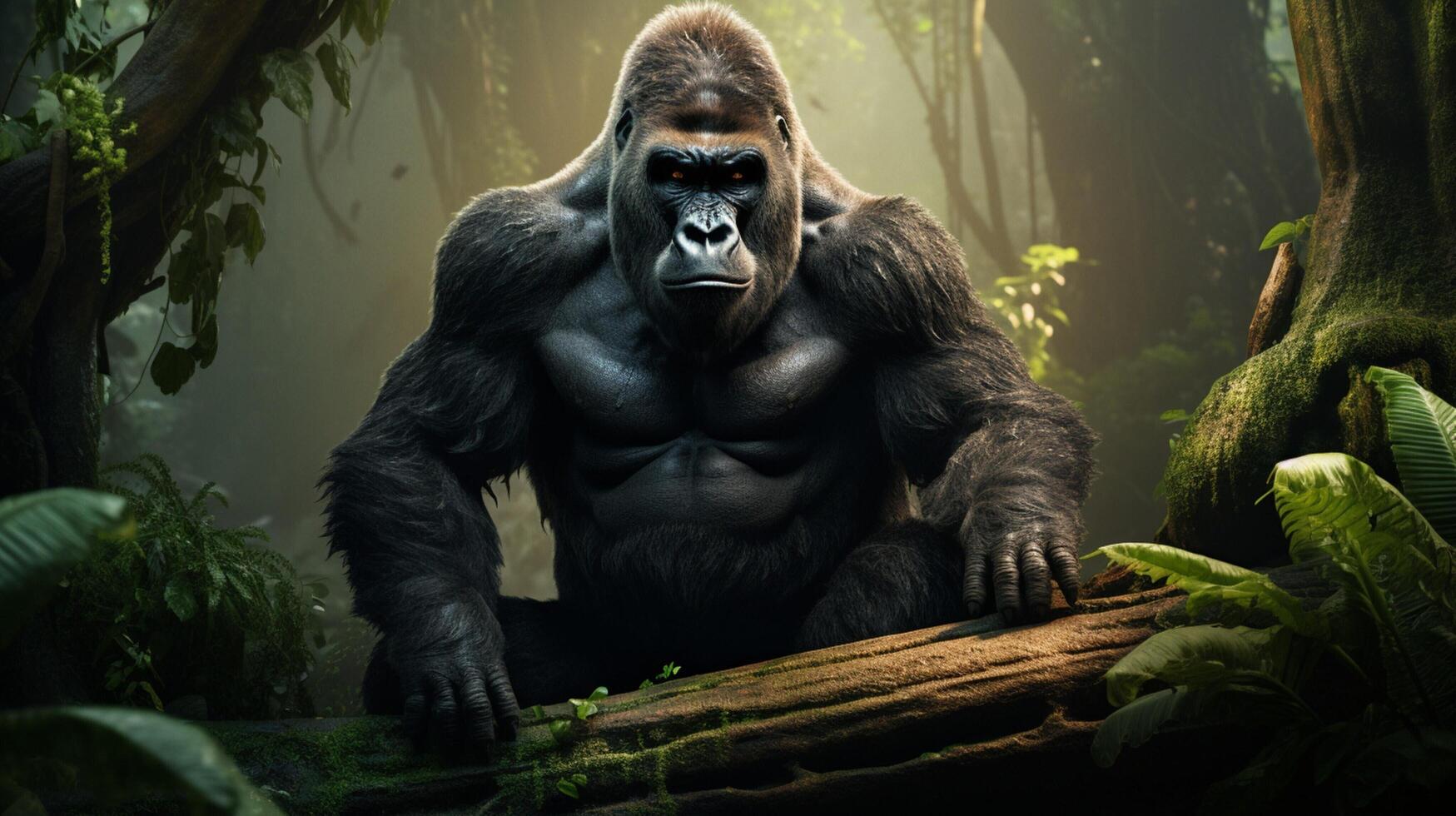 ai generato gorilla alto qualità Immagine foto