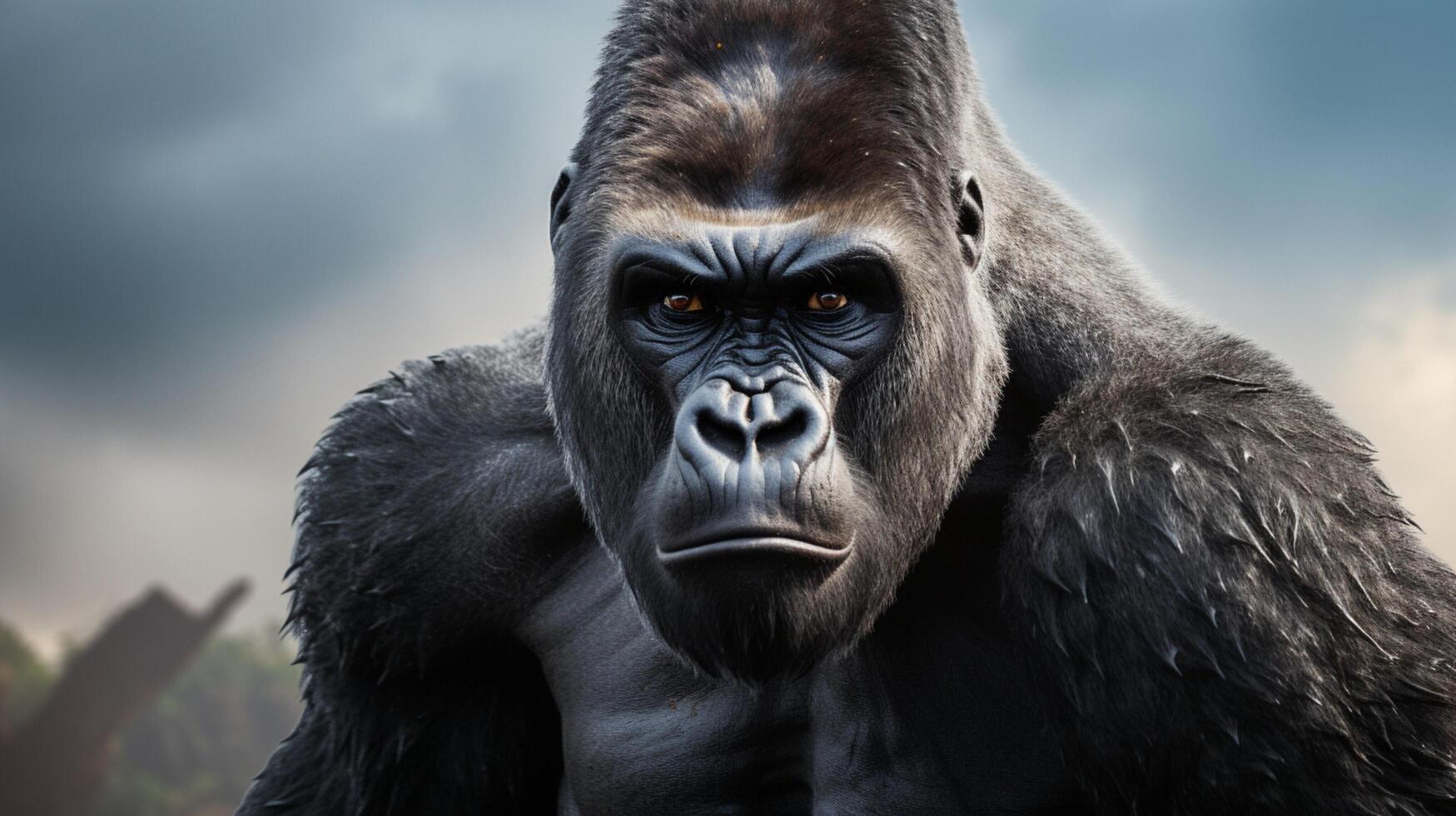 ai generato gorilla alto qualità Immagine foto