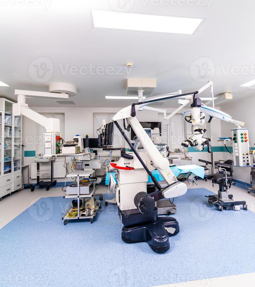 nuovo medico tecnologie. moderno ospedale emergenza camera. foto