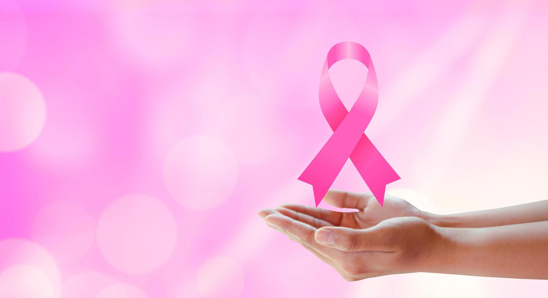 consapevolezza del cancro al seno. concetto di campagna di beneficenza medica. foto