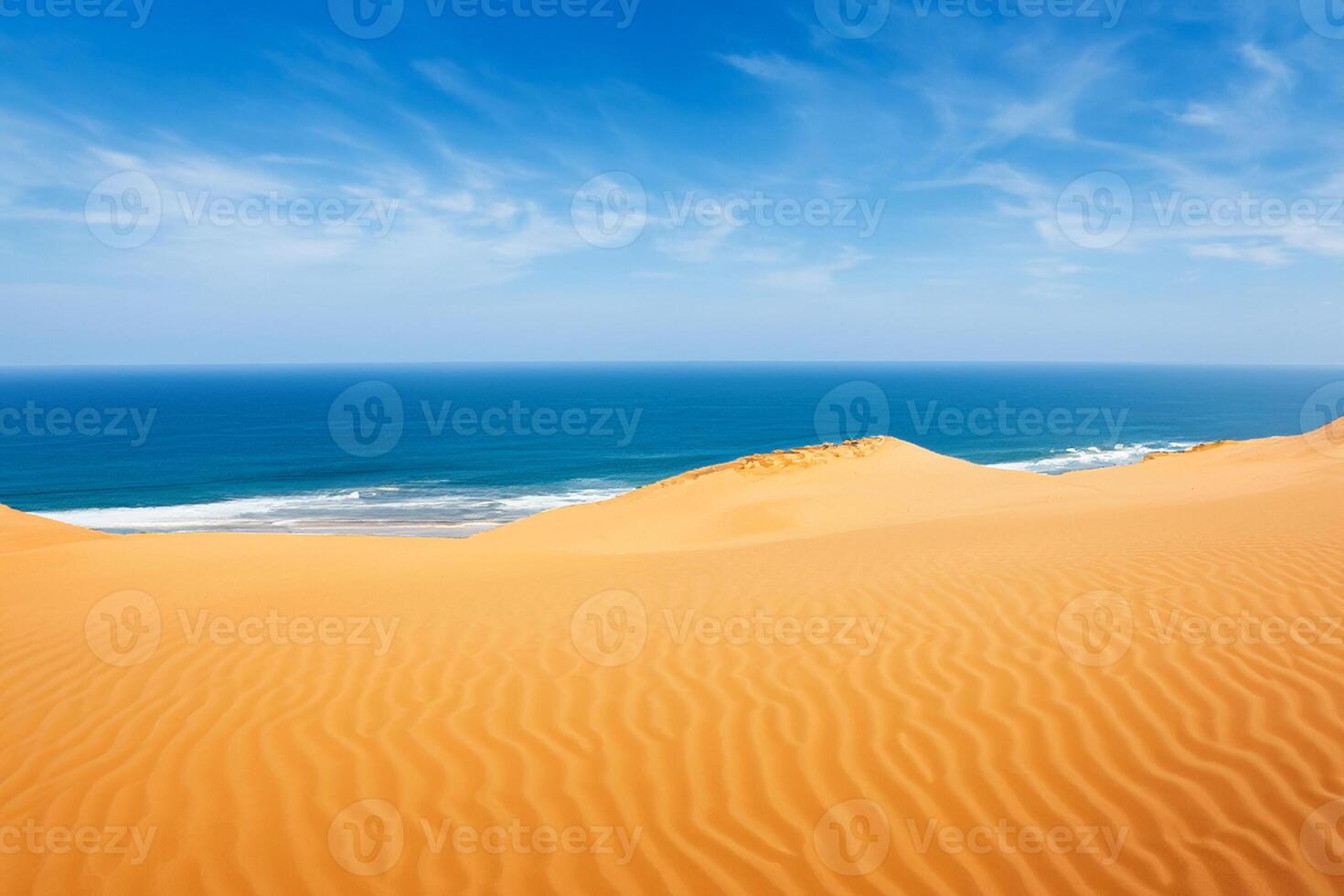 ai generato deserto paesaggio sfondo foto