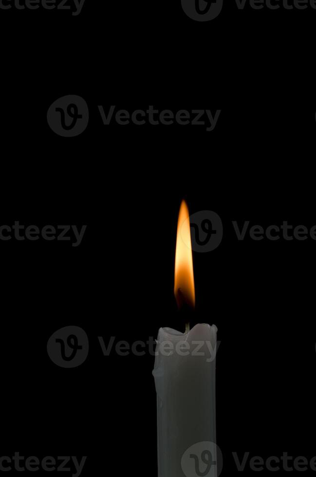 candela su sfondo nero foto