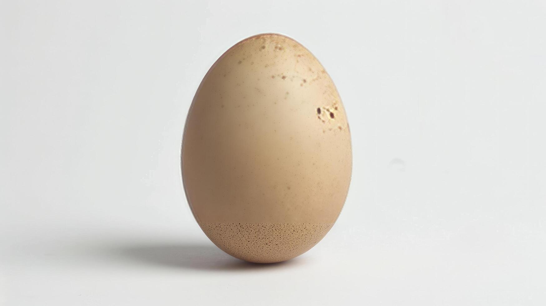 ai generato pollo uovo su bianca sfondo foto