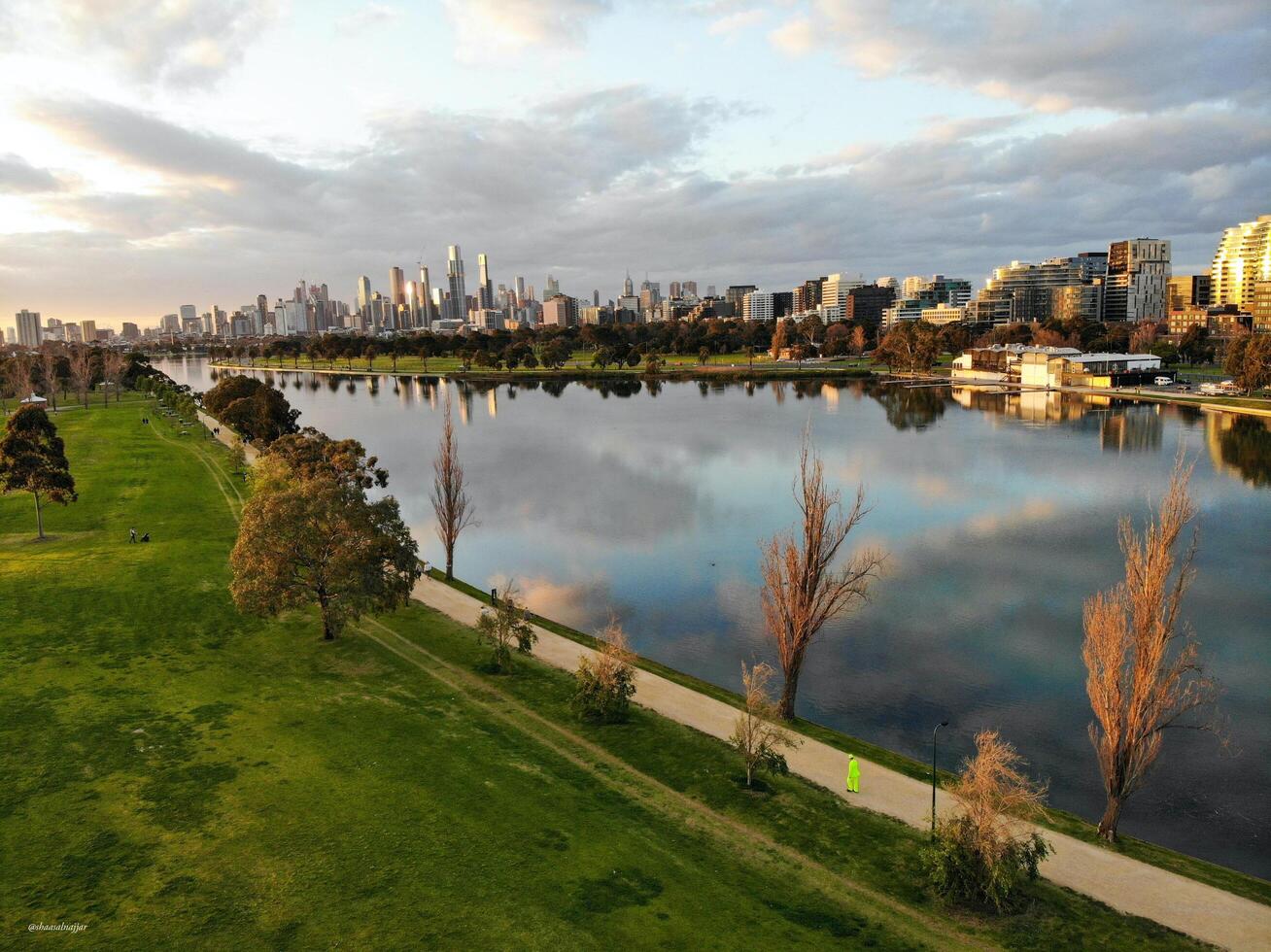 melbourne città lago foto