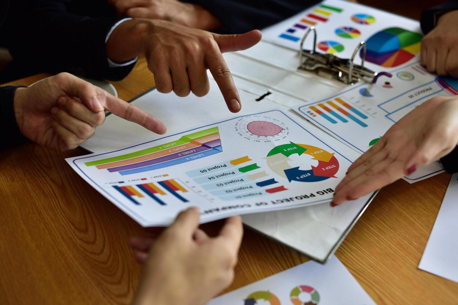 concetto di lavoro di connessione di comunicazione aziendale foto