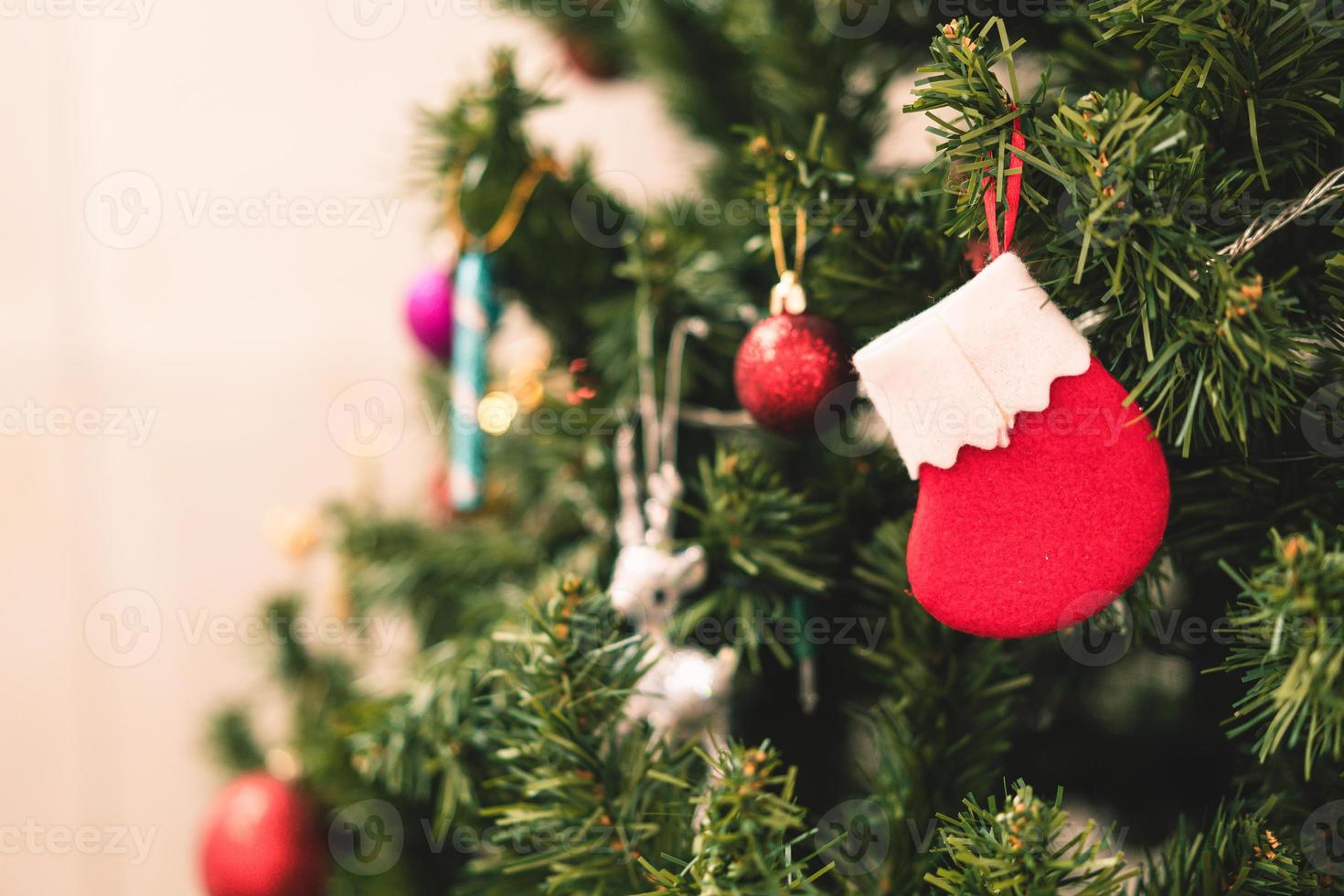 ornamenti per la decorazione dell'albero di natale foto