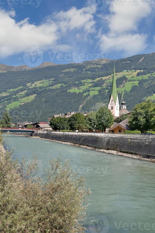 villaggio di zell am Ziller, Tirolo, Austria foto