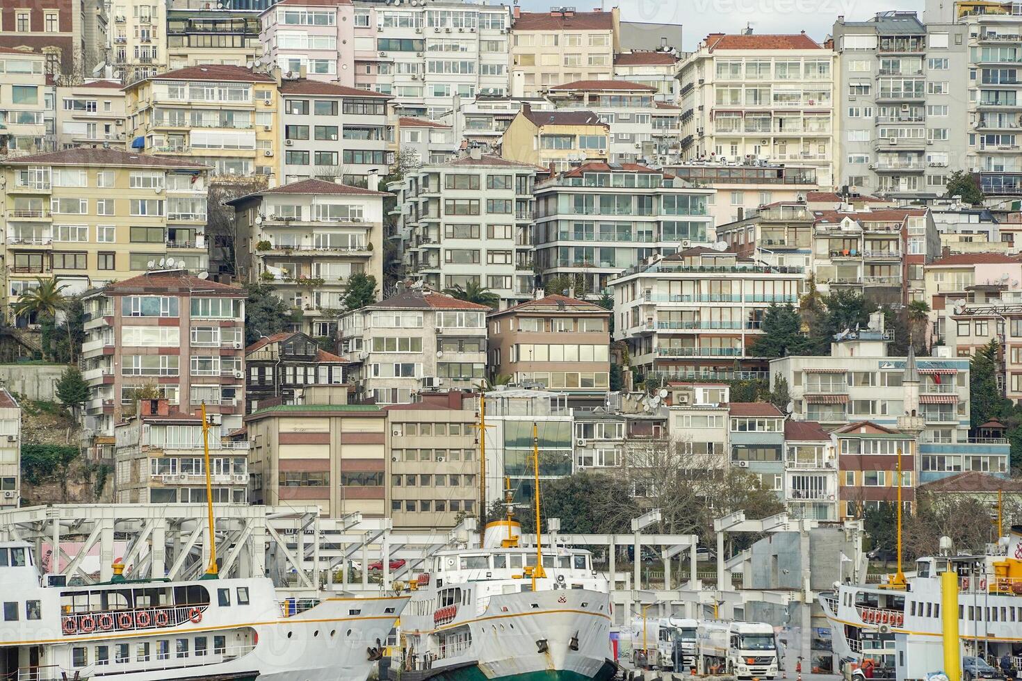 besiktas quartiere Visualizza a partire dal Istanbul bosphorus crociera foto