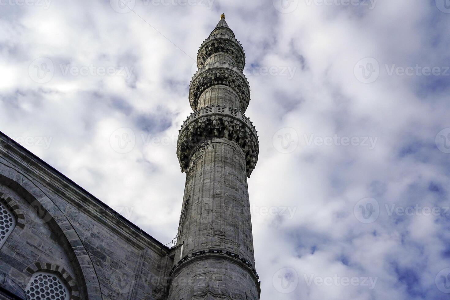 sultanahmet blu moschea nel Istanbul, tacchino - il minareti Torre foto